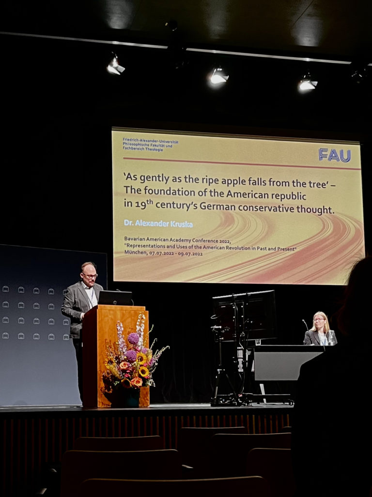 ‘As gently as the ripe apple falls from the tree’ – Lecture on the American Revolution by Alexander Kruska at BAA Conference 2022
