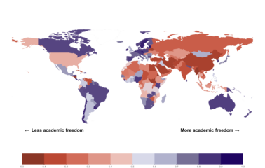 World Map of Academic Freedom Index 2025